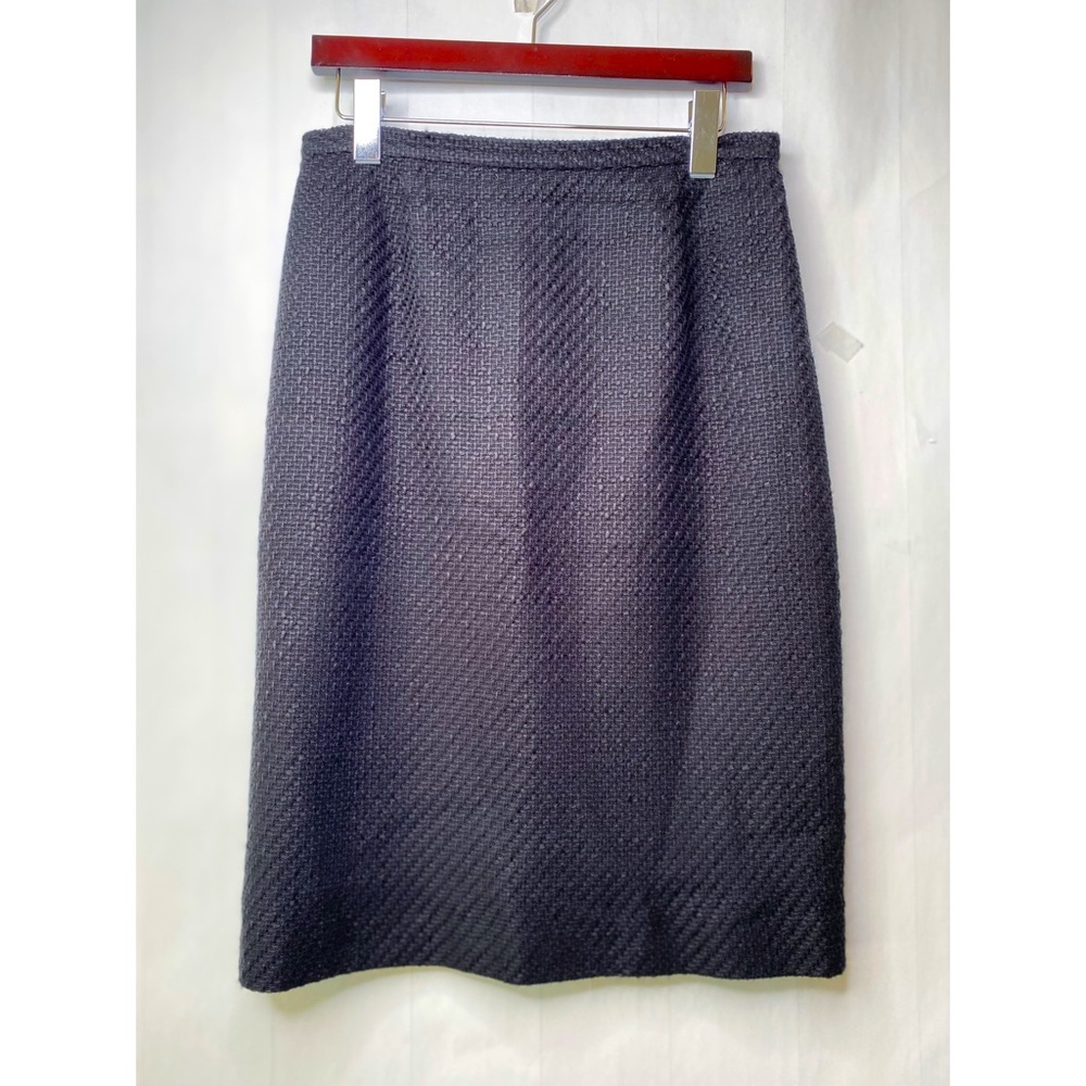 Talbots Black Tweed Skirt Lined